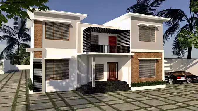 3D Modern house 