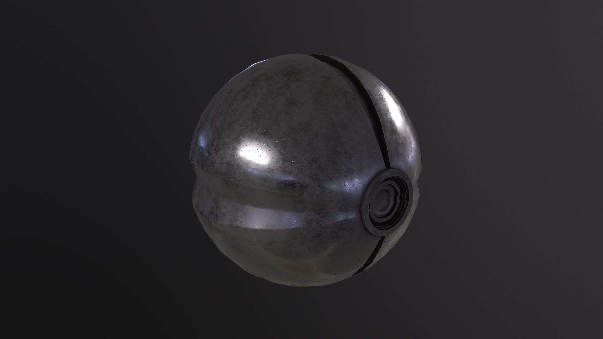 SciFi camera drone 3D Model Low-poly 3D model_4