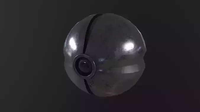 SciFi camera drone 3D Model Low-poly 3D model SciFi camera drone 3D Model Low-poly 3D model