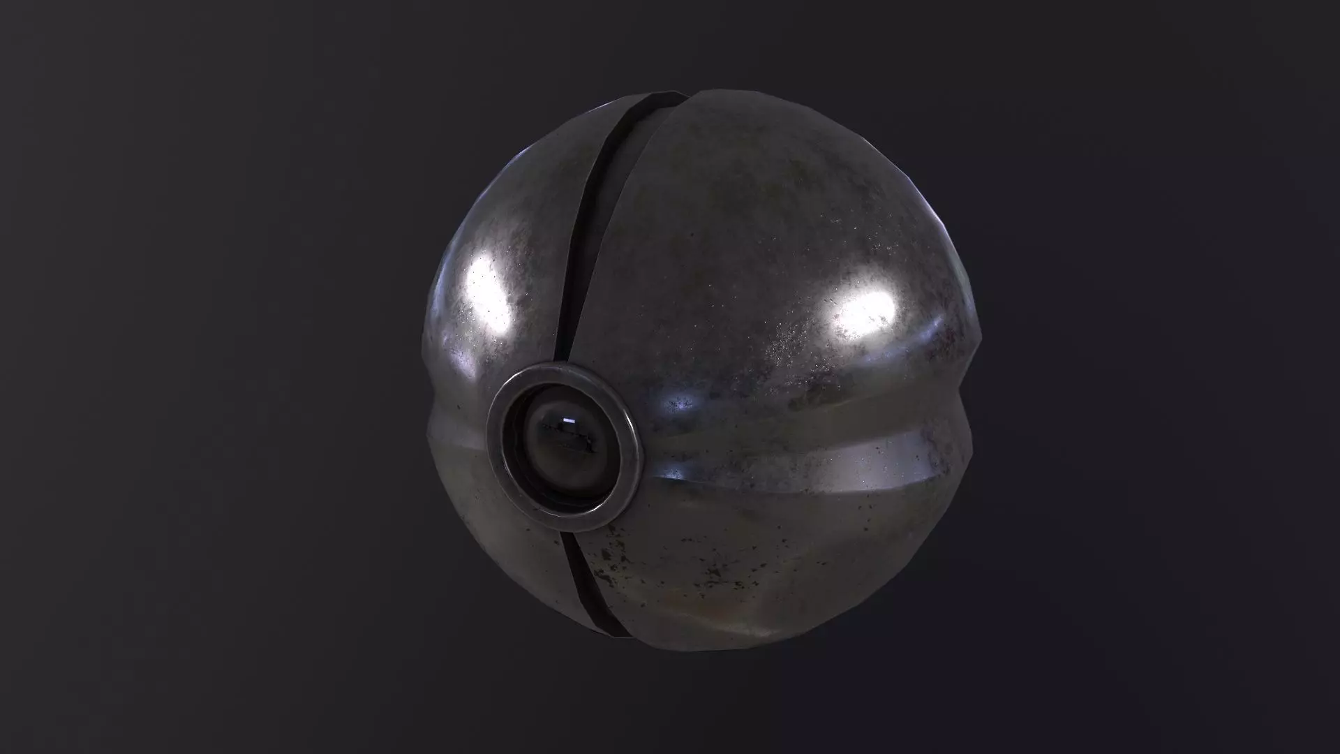 SciFi camera drone 3D Model Low-poly 3D model_0