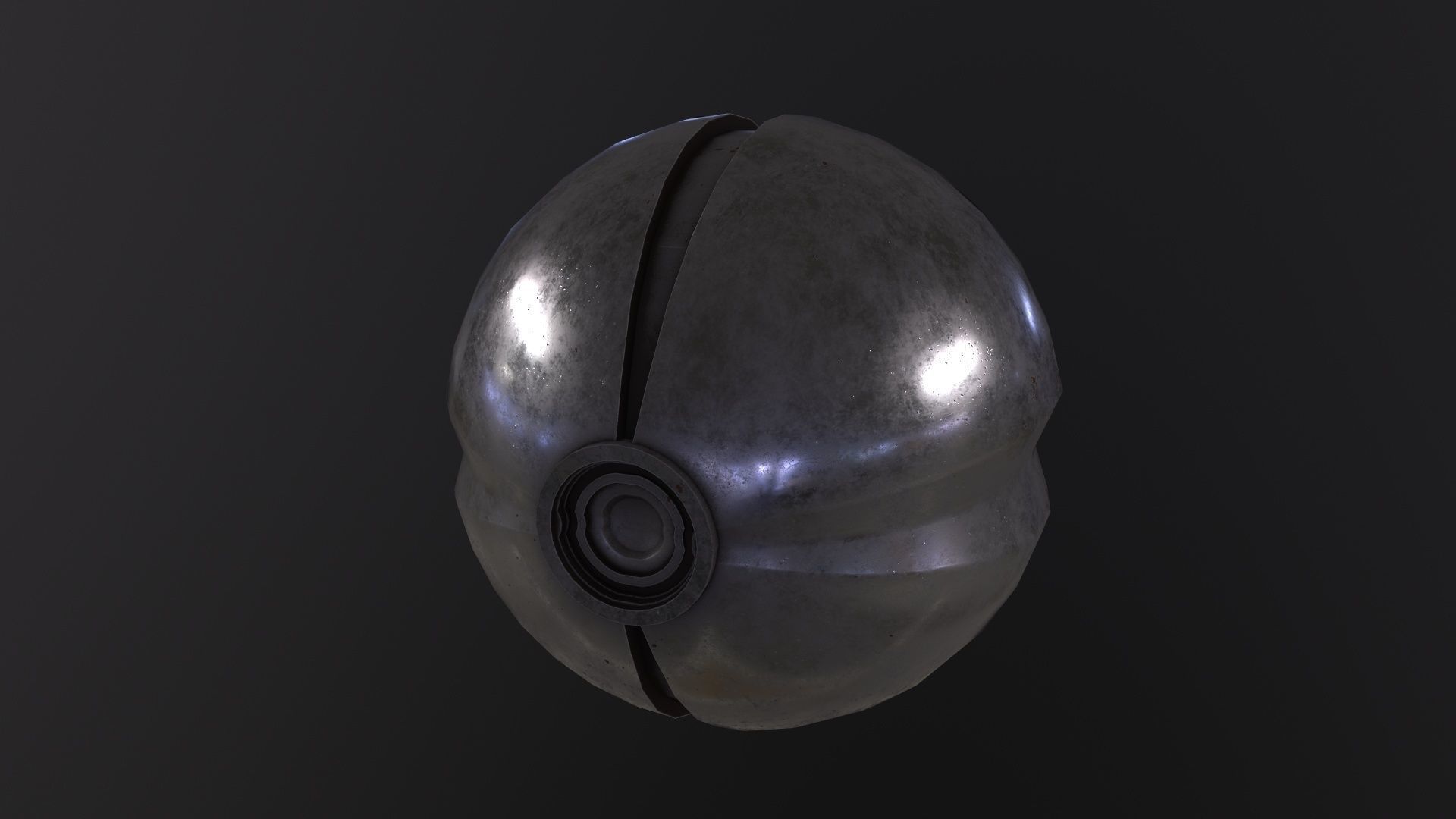 SciFi camera drone 3D Model Low-poly 3D model_5