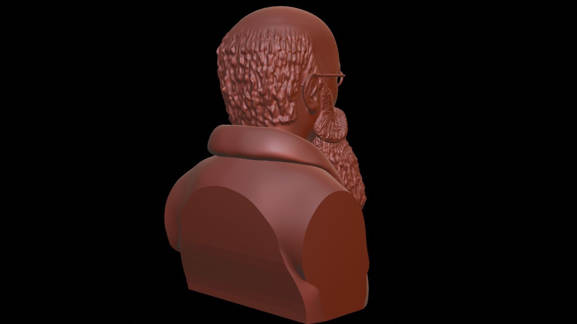 Professor Mykhailo Hrushevskyi Bust 3D print model_11