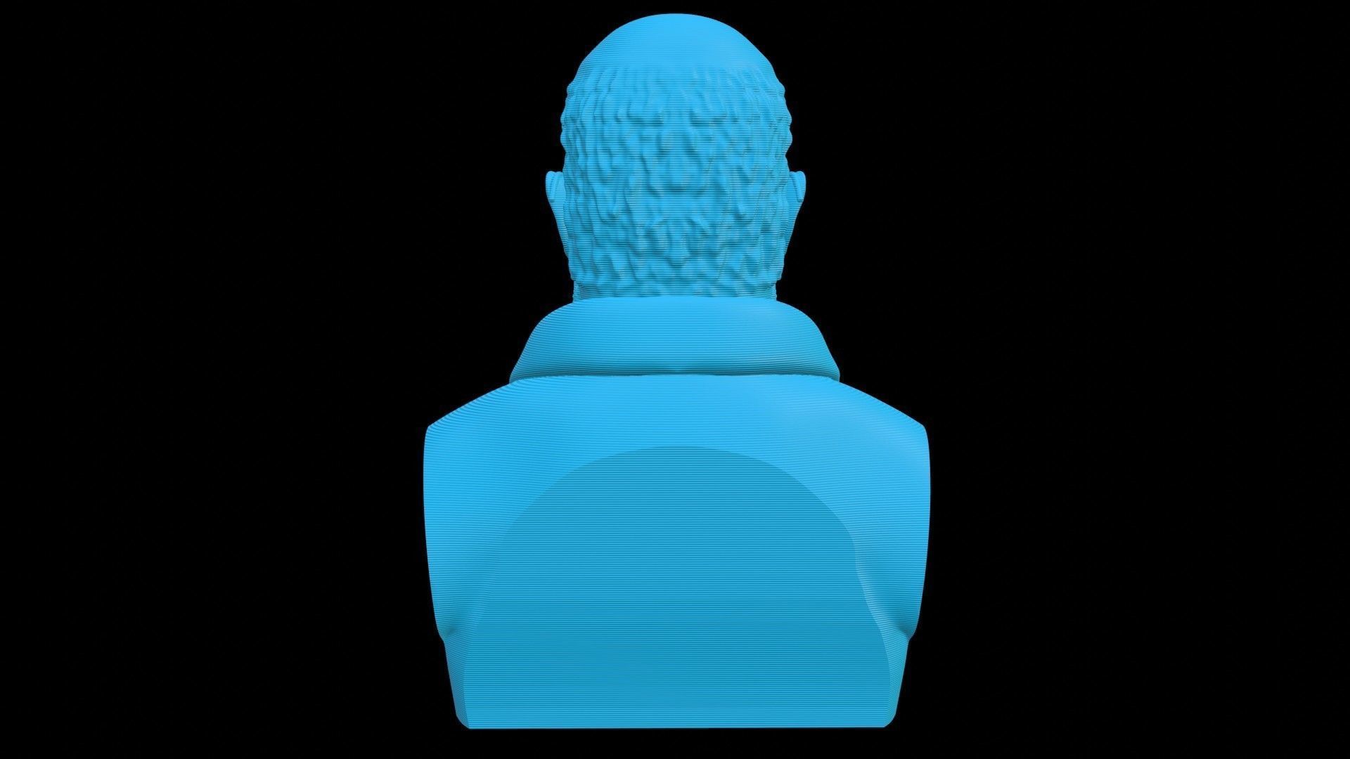 Professor Mykhailo Hrushevskyi Bust 3D print model_18