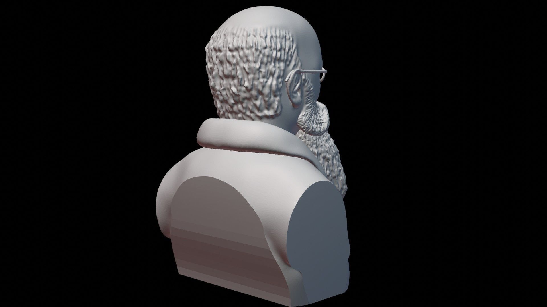Professor Mykhailo Hrushevskyi Bust 3D print model_5