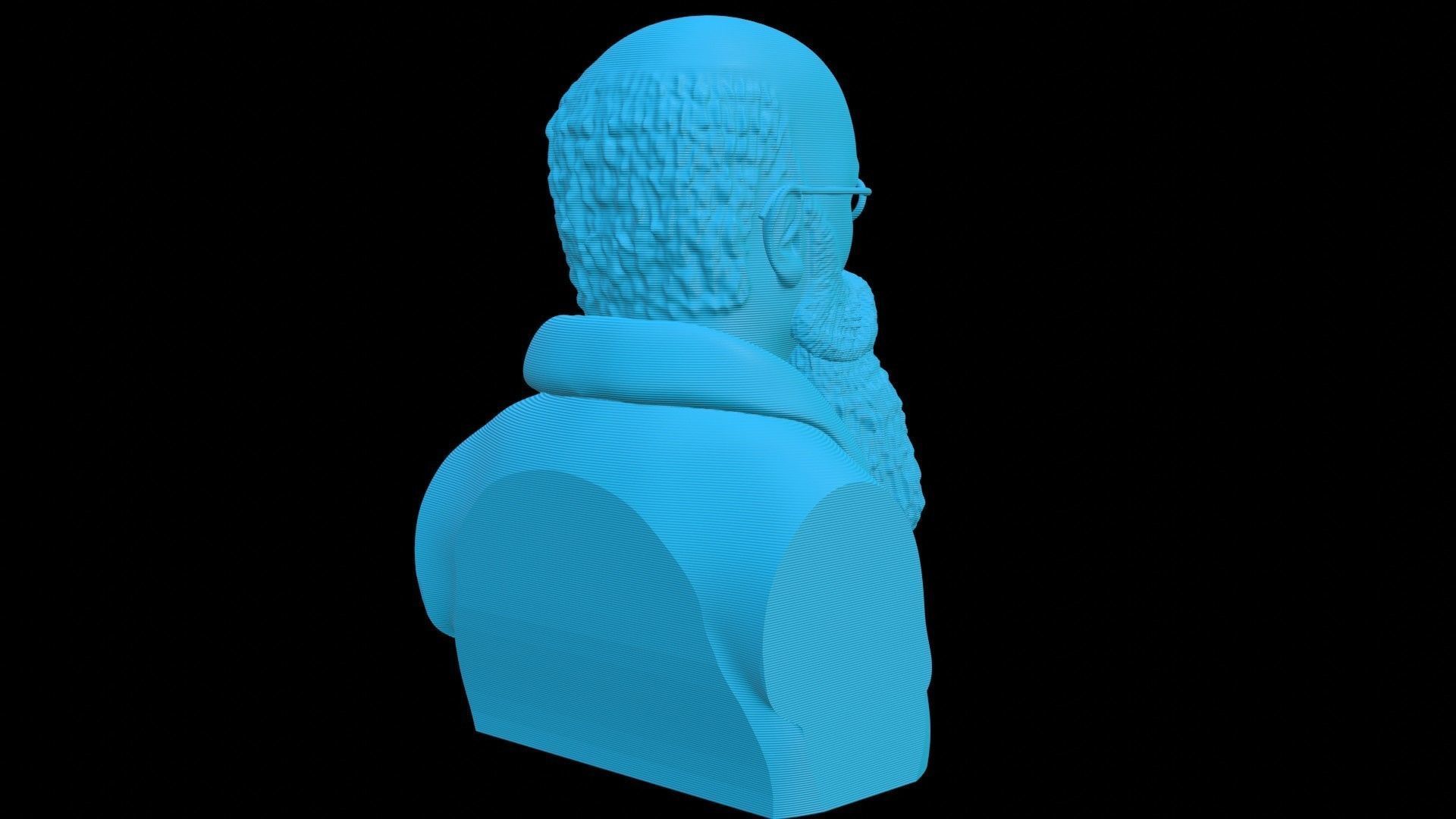 Professor Mykhailo Hrushevskyi Bust 3D print model_17