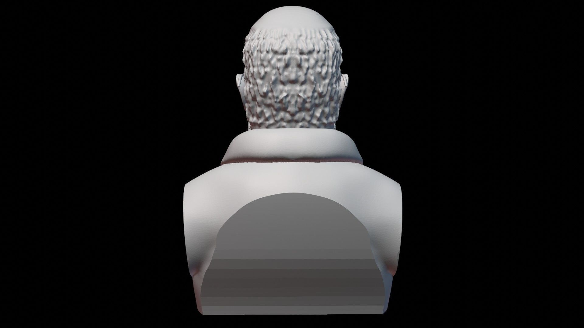 Professor Mykhailo Hrushevskyi Bust 3D print model_6
