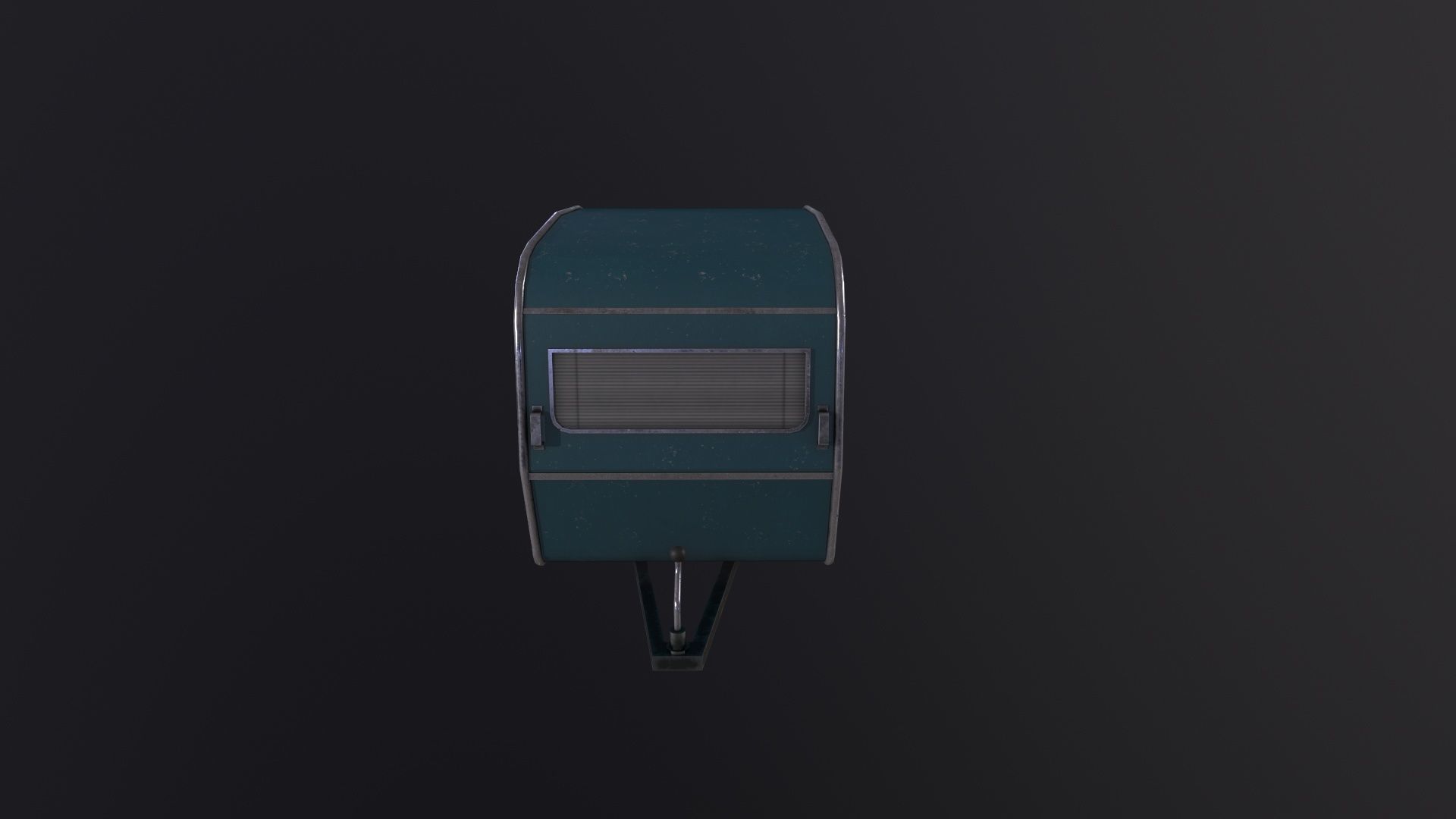 Caravan Trailer 3D Model Low-poly 3D model_3