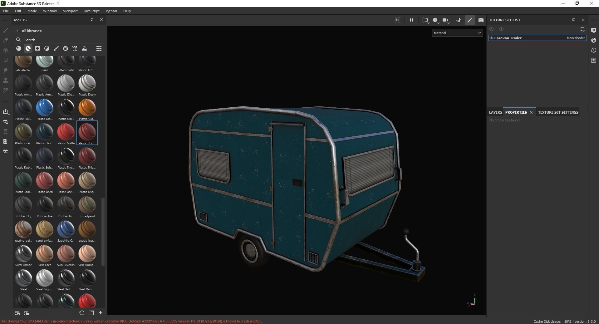 Caravan Trailer 3D Model Low-poly 3D model_6