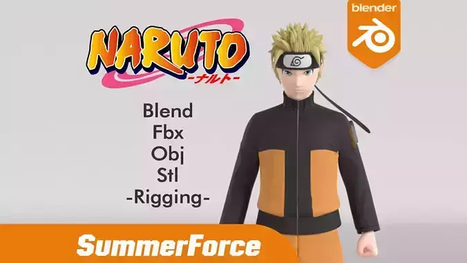 Naruto Uzumaki - Naruto Shippuden 3D model