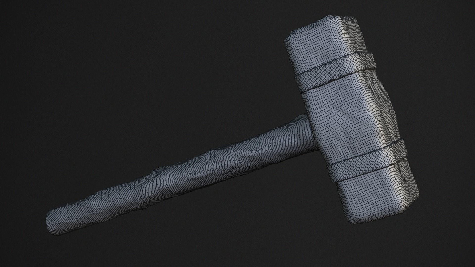 Vikings Rock Hammer  3D model_2