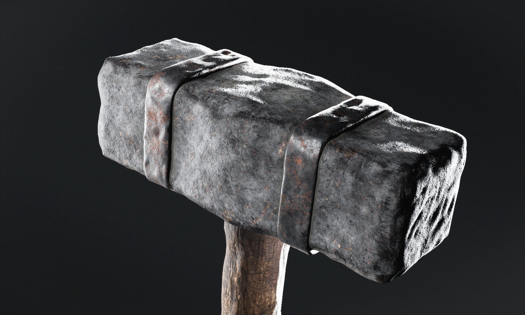 Vikings Rock Hammer  3D model_1