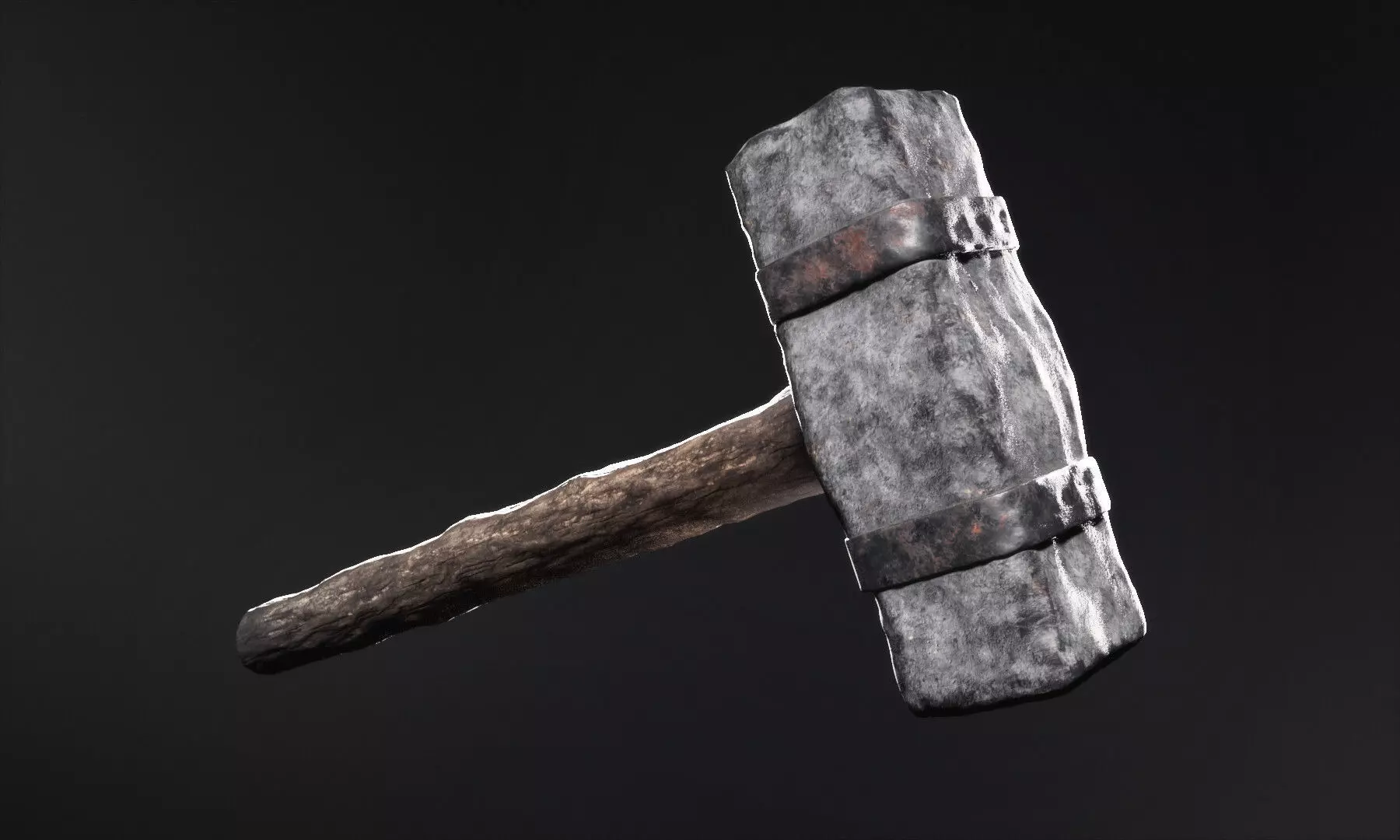 Vikings Rock Hammer  3D model_0