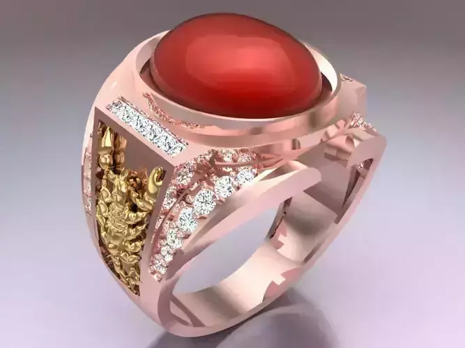 Scorpion Ring -Oval Rings - N3662