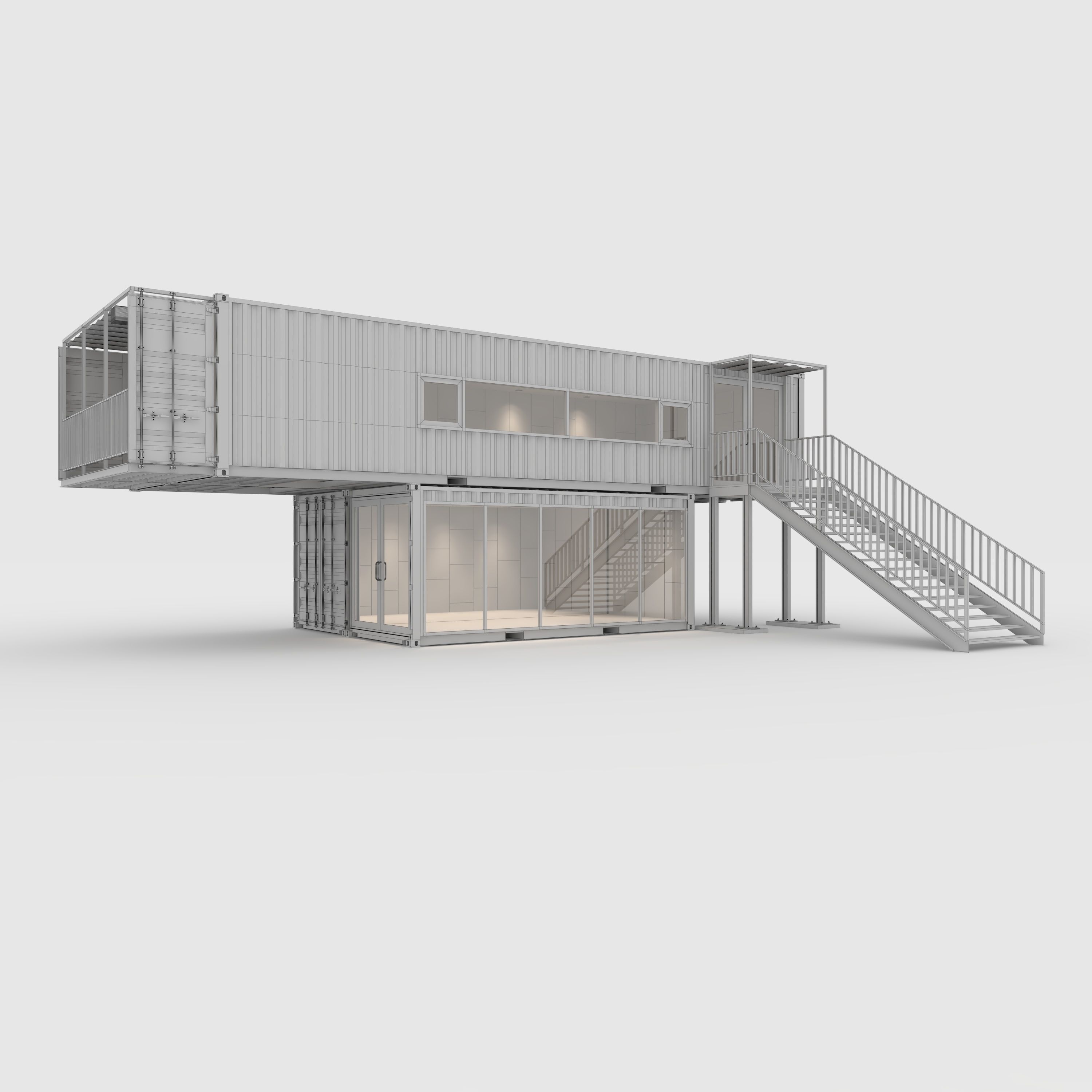 Container House 2 3D model_3