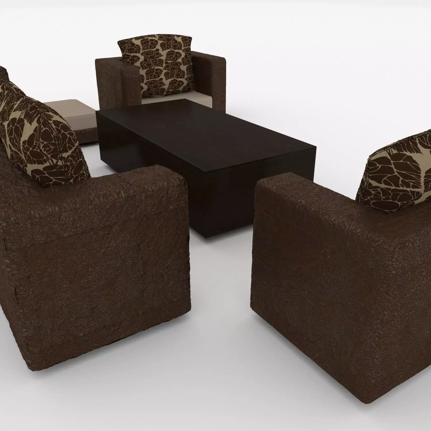Furniture set 3D model_0