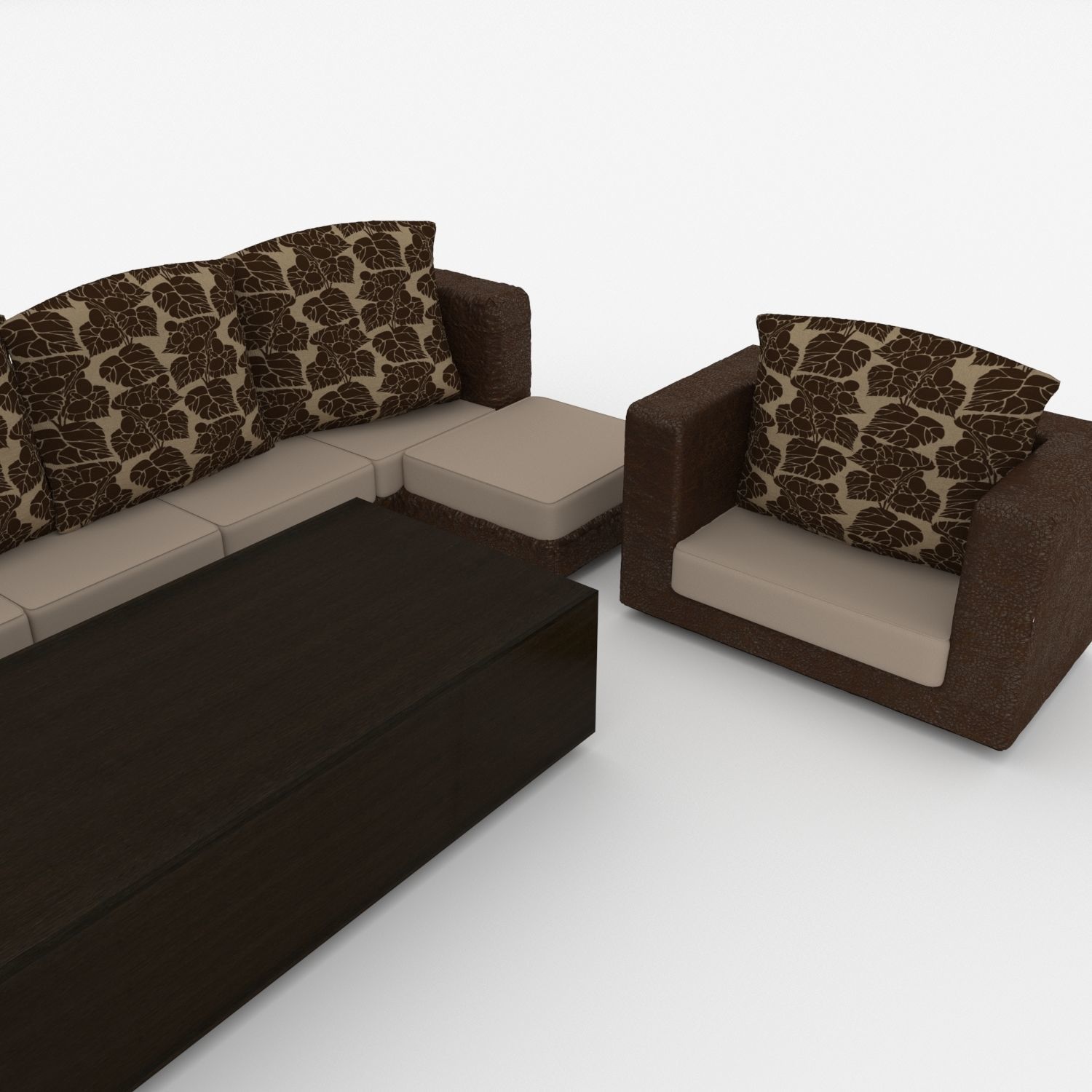 Furniture set 3D model_1