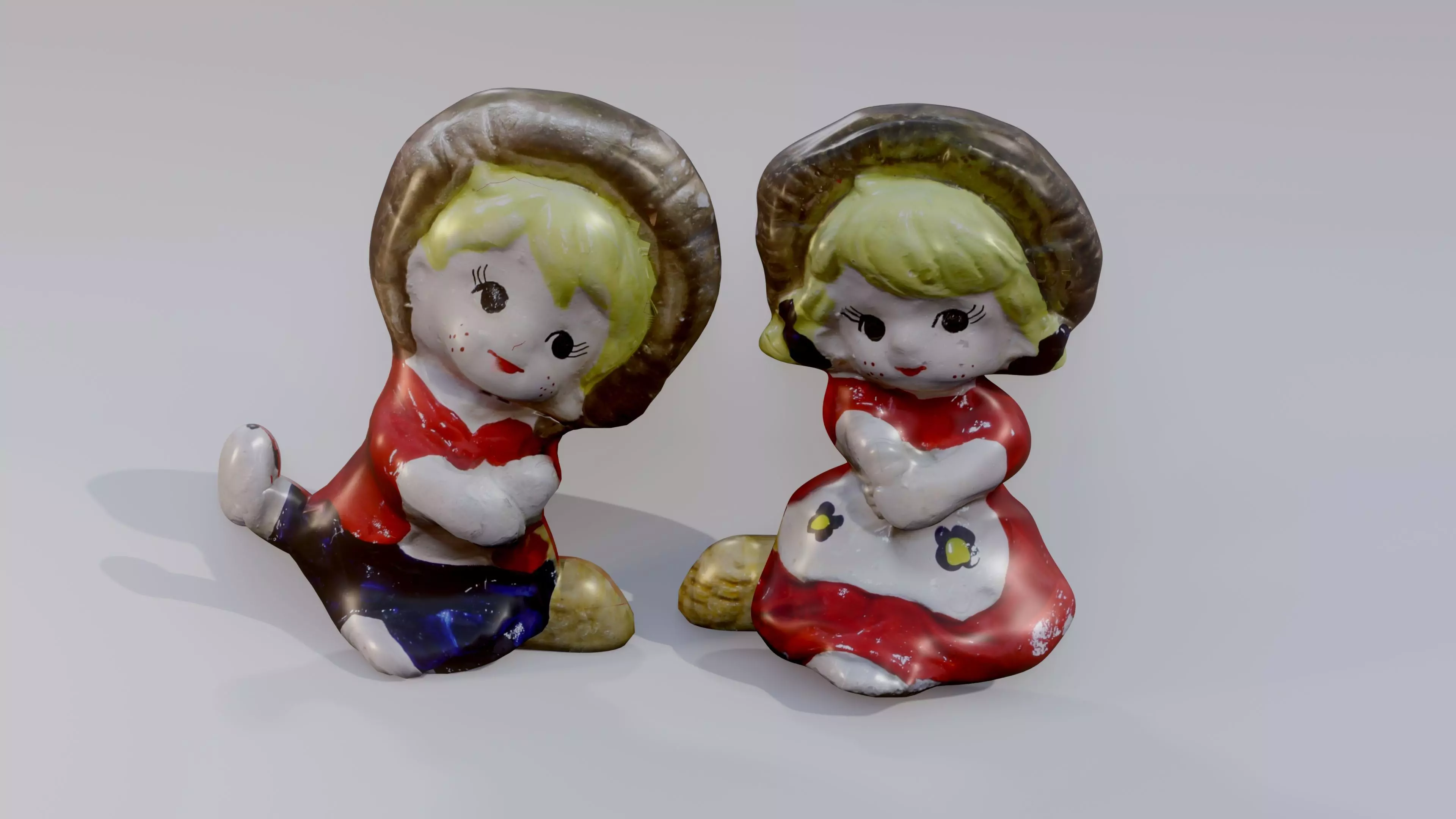 Baby Doll Low-poly 3D model_0