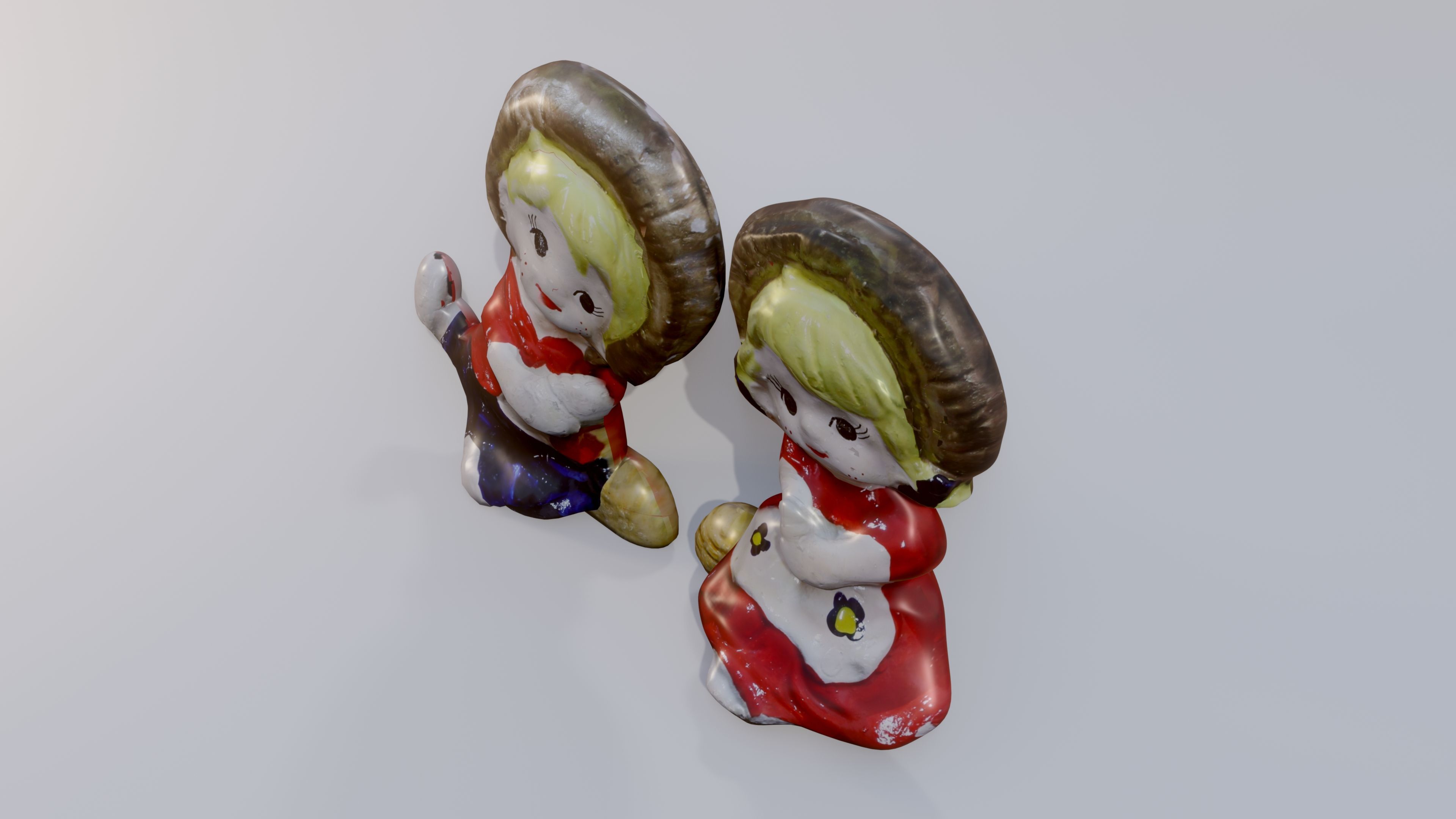 Baby Doll Low-poly 3D model_1