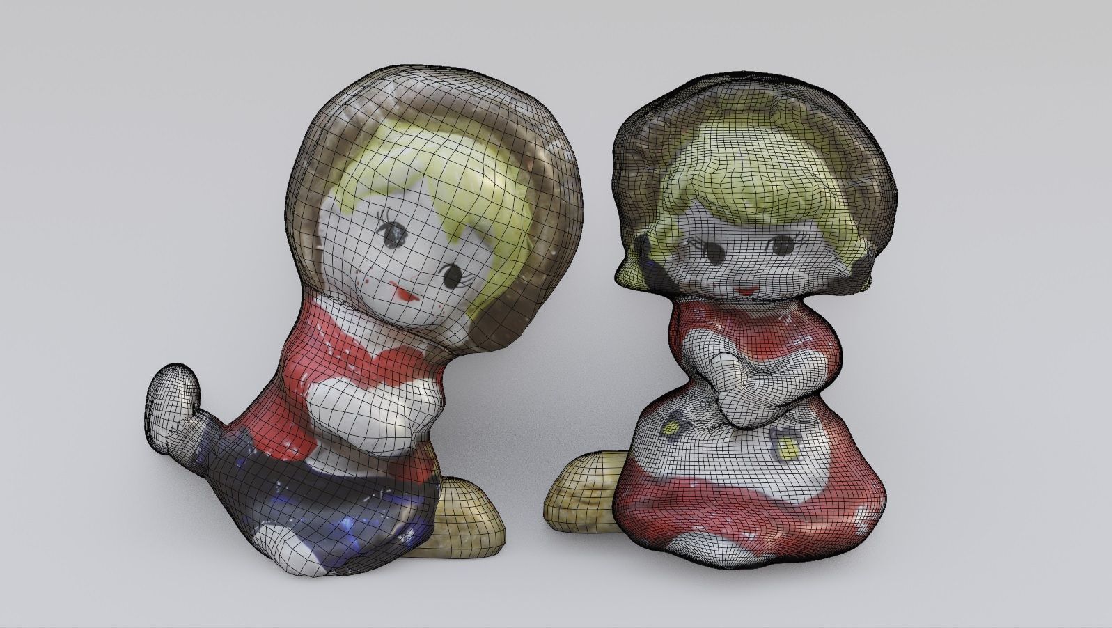 Baby Doll Low-poly 3D model_4