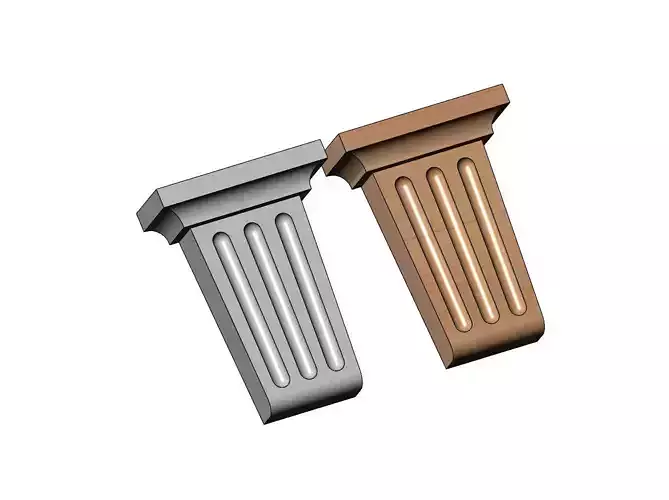 Tapered fluted Colonial decorative corbel and bracket