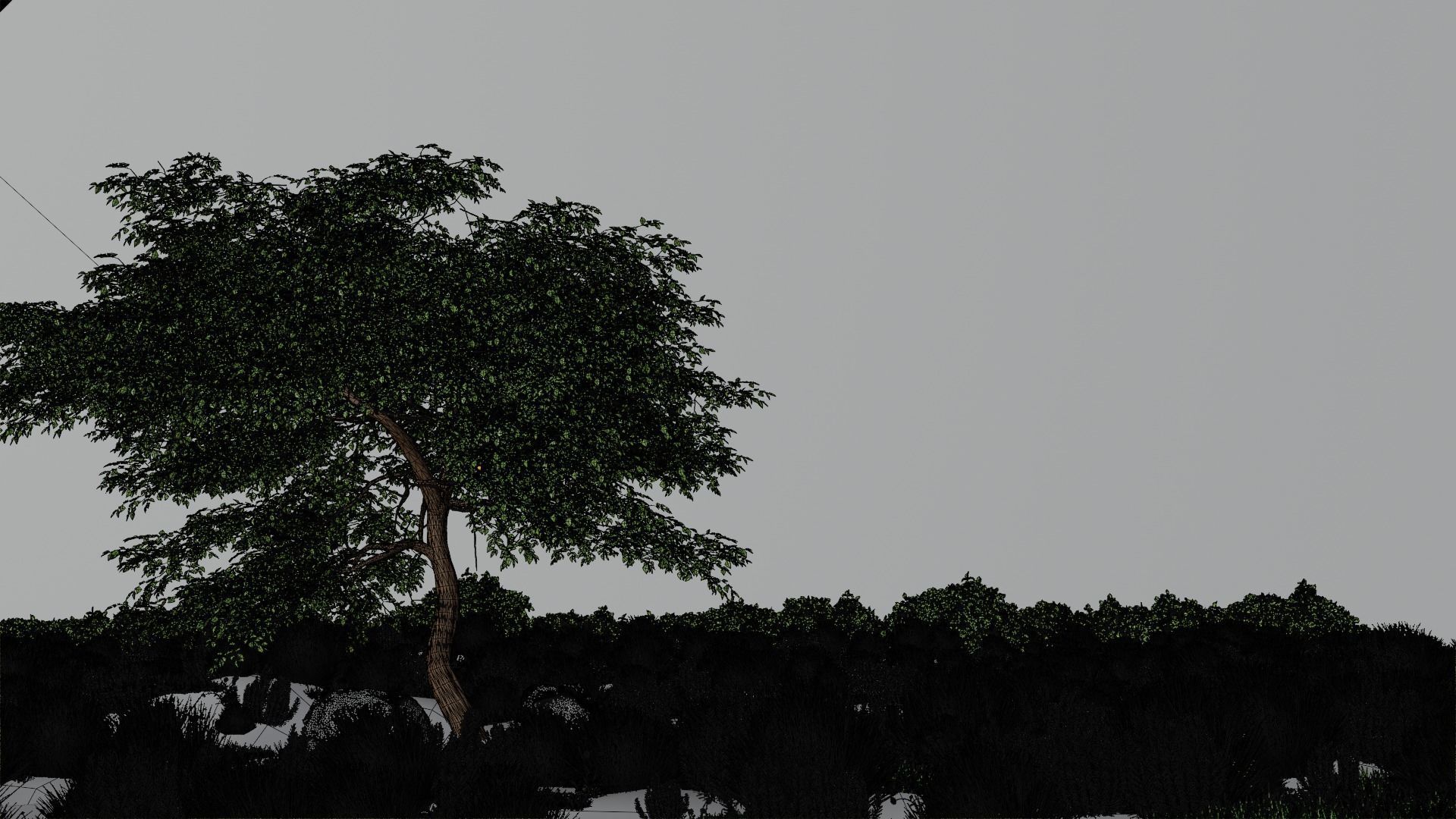 Stylized Nature Ruin in a Beautiful Landscape 3D model_5