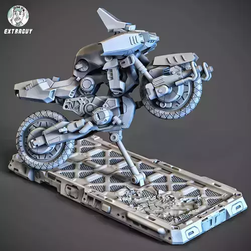 Scifi Milittary Bike 100mm