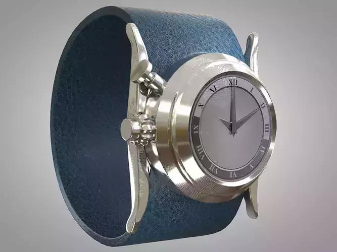 Wrist Watch Low-poly 3D model