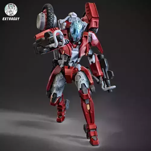 Scifi Battle Mech Frame 100mm 3D print model