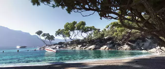 Archmodels vol 269 for c4d - collection of Mediterranean trees