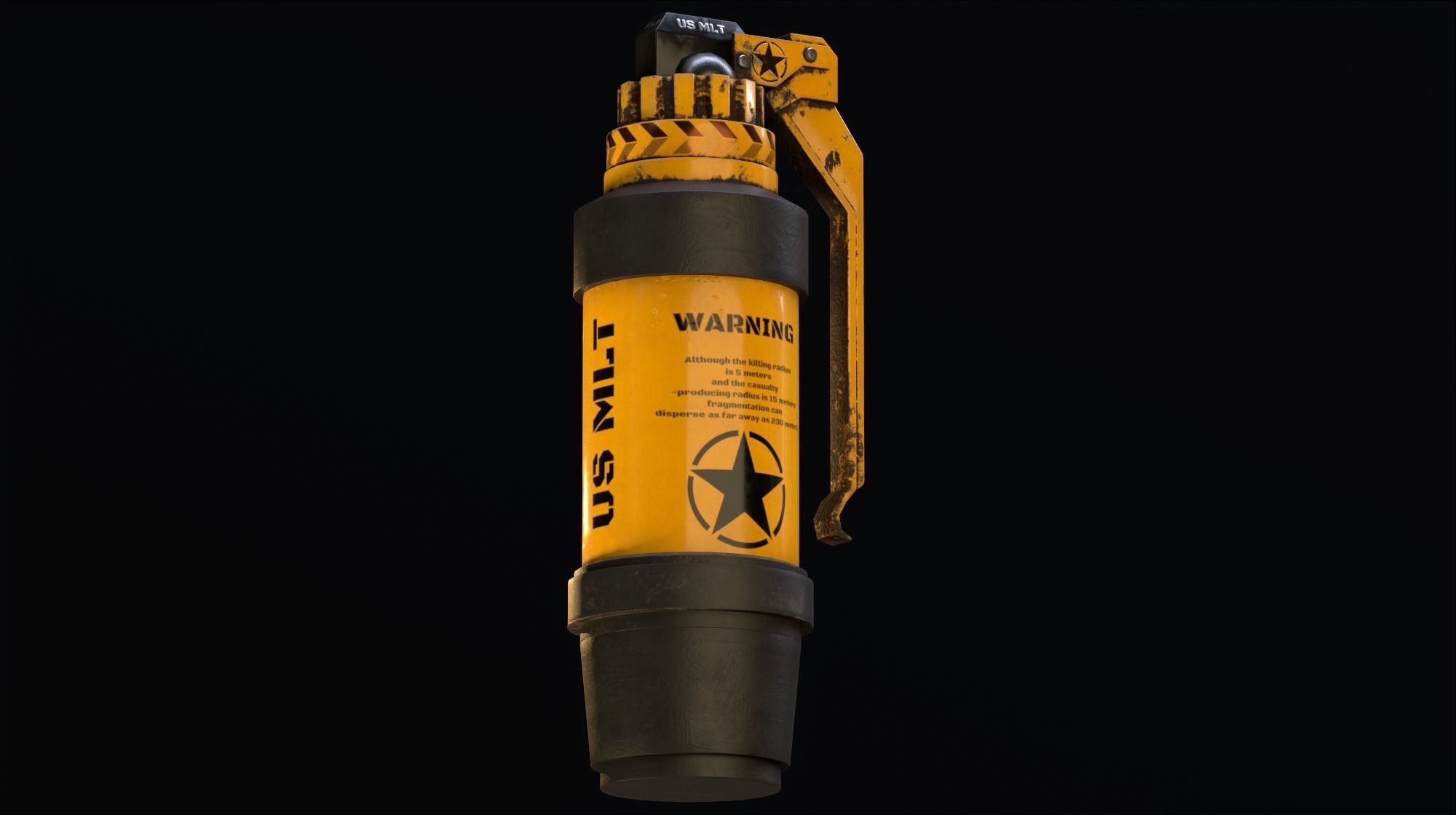  grenades01 Low-poly 3D model_4