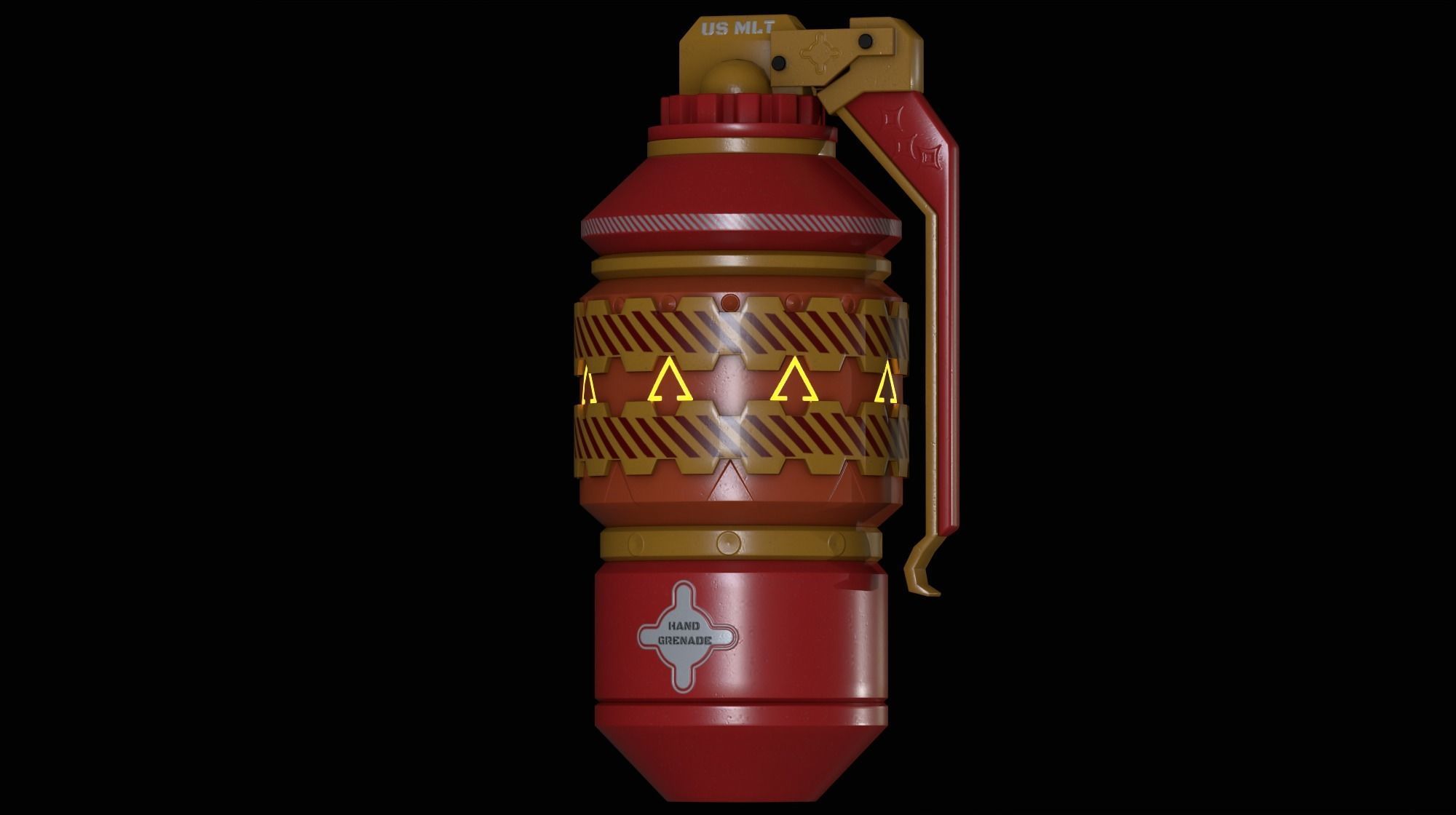  grenades01 Low-poly 3D model_7
