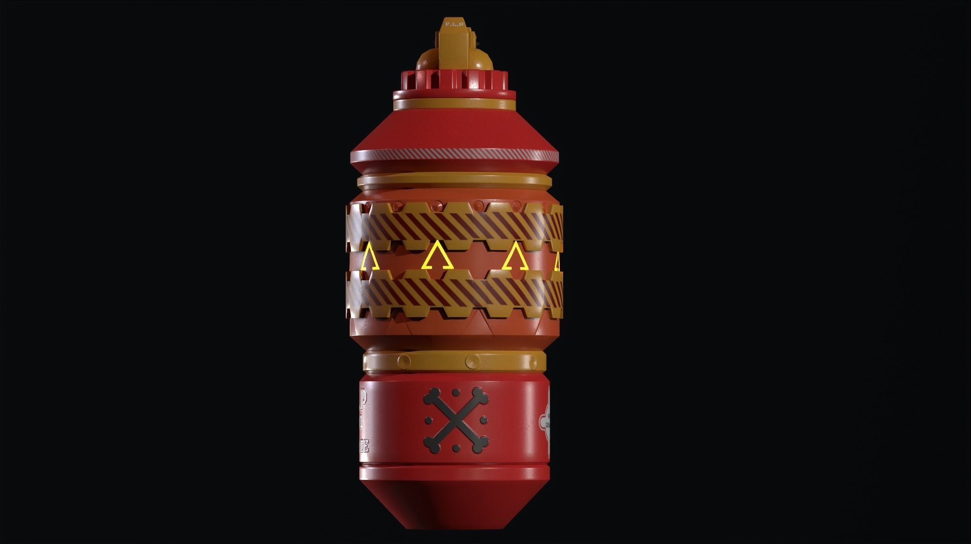  grenades01 Low-poly 3D model_11