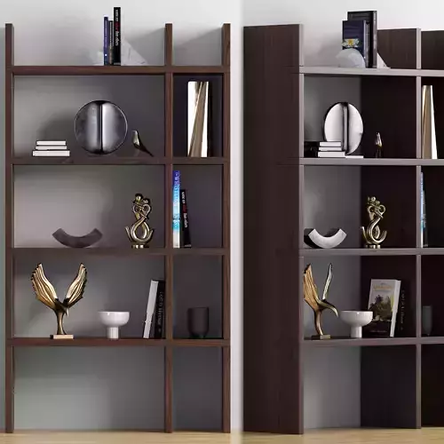 Bookcase with decor