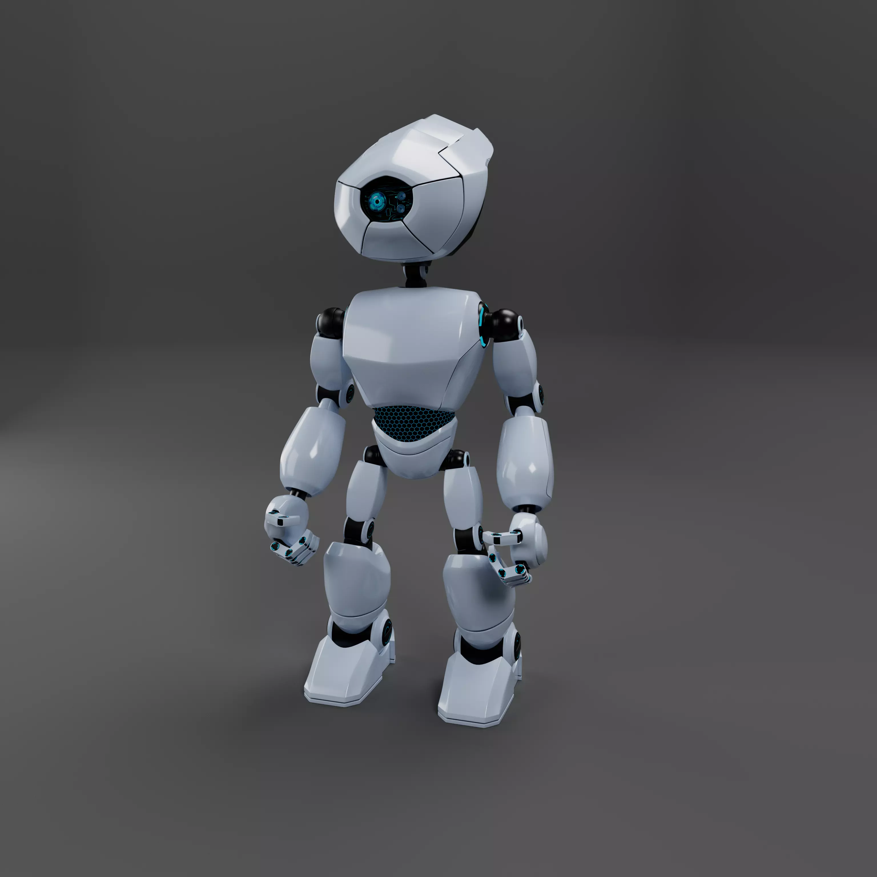 Robot  Low-poly 3D model_0