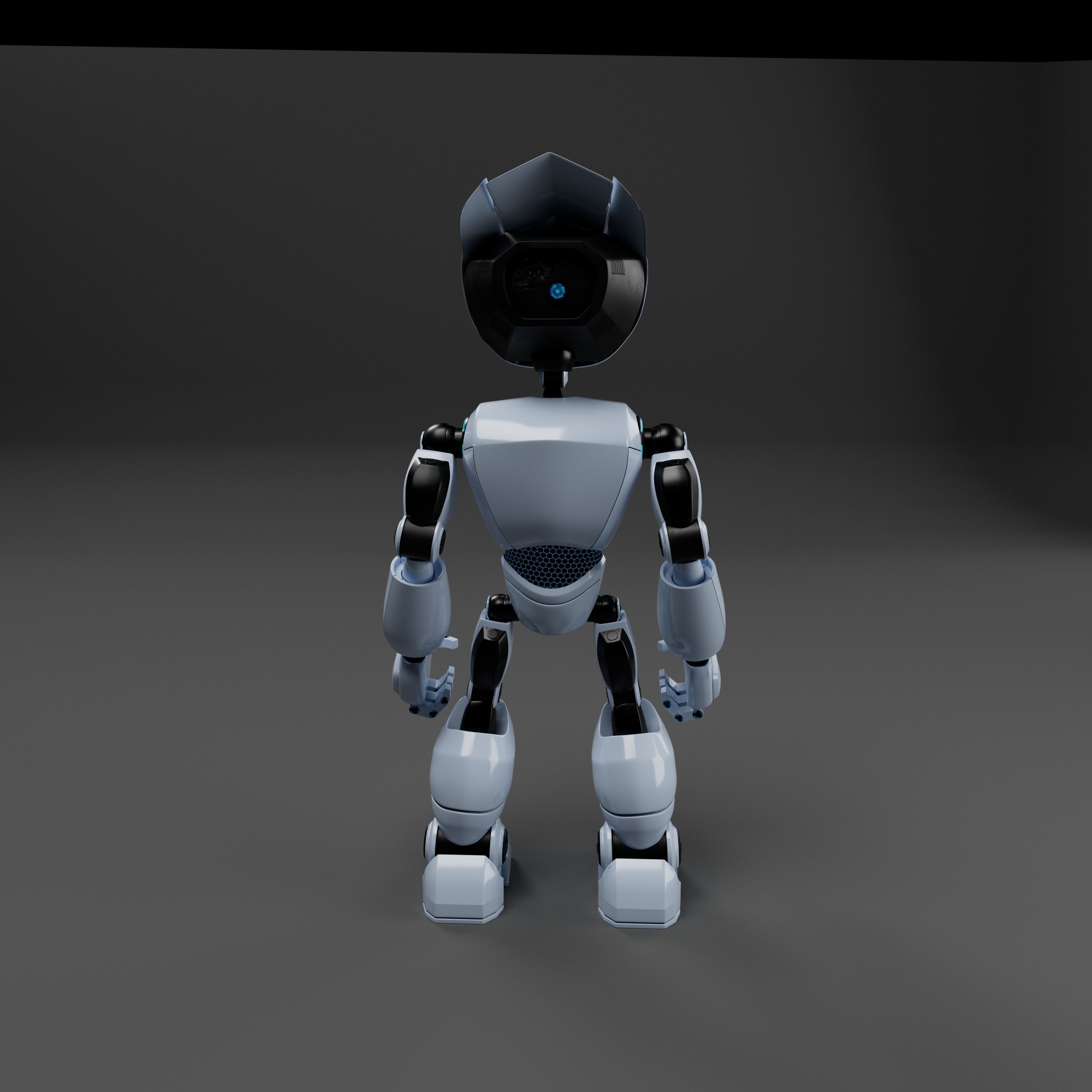 Robot  Low-poly 3D model_4