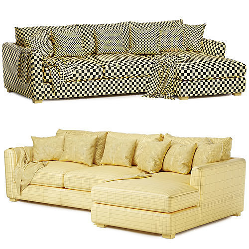 Monza Combo sofa 3D model 6