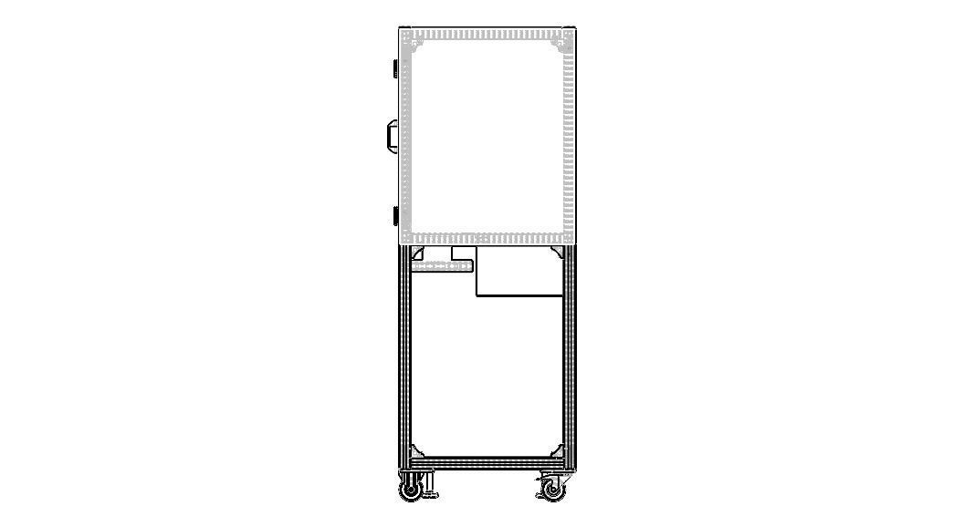 Aluminum Enclosed Workstation WL56 3D model_23