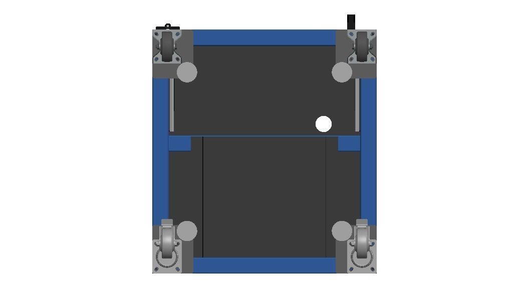 Aluminum Enclosed Workstation WL56 3D model_17
