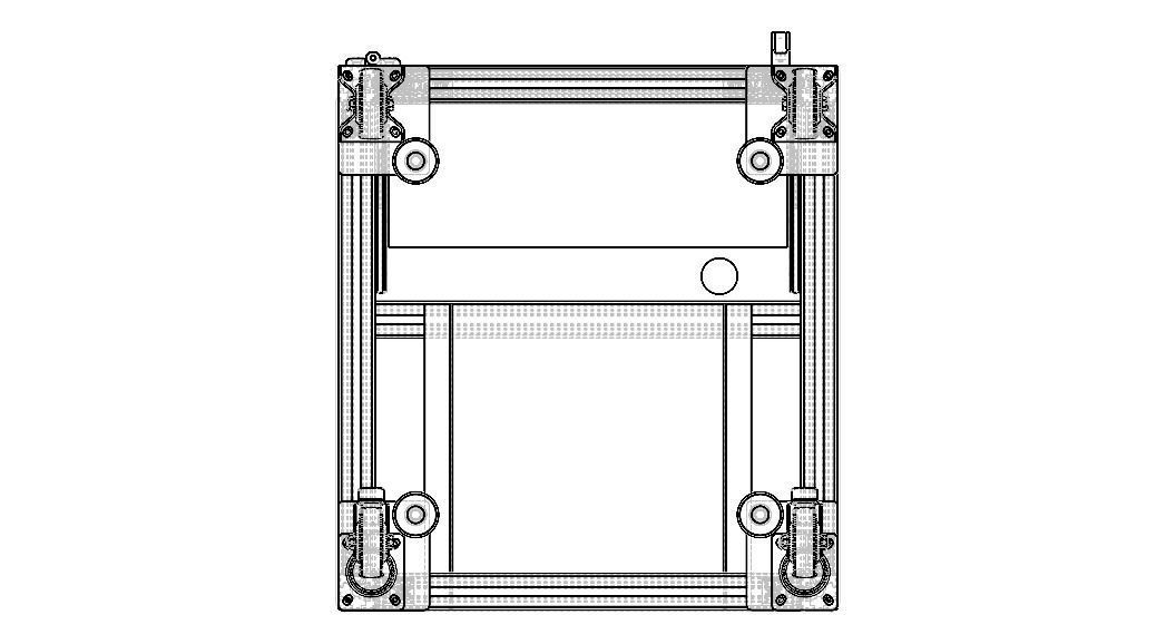 Aluminum Enclosed Workstation WL56 3D model_15