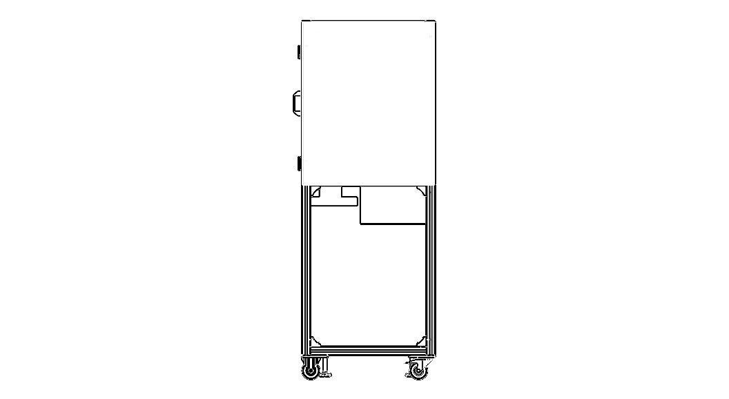Aluminum Enclosed Workstation WL56 3D model_22