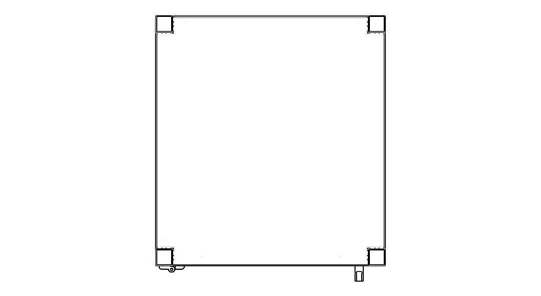 Aluminum Enclosed Workstation WL56 3D model_10