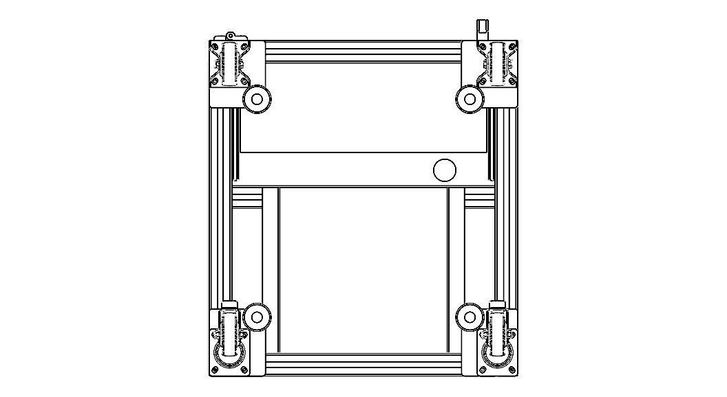 Aluminum Enclosed Workstation WL56 3D model_14