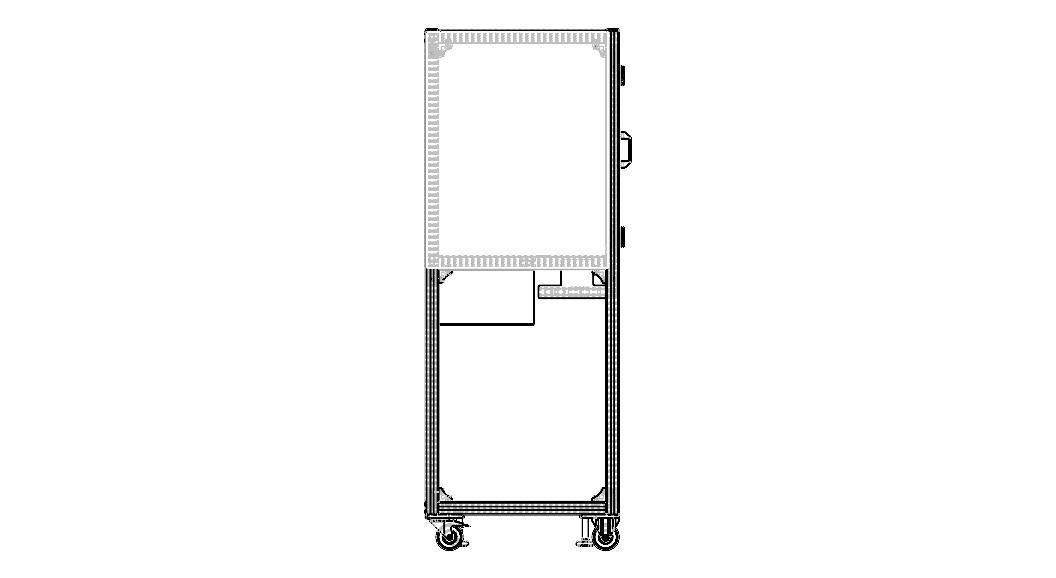 Aluminum Enclosed Workstation WL56 3D model_19
