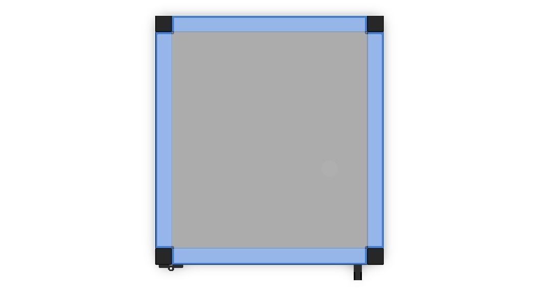 Aluminum Enclosed Workstation WL56 3D model_13