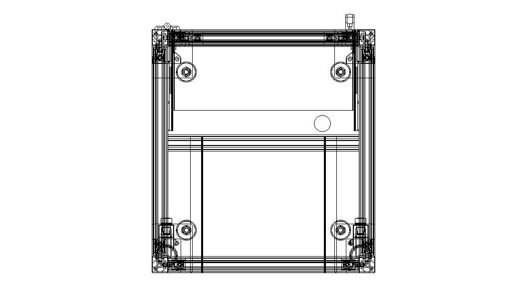 Aluminum Enclosed Workstation WL56 3D model_16