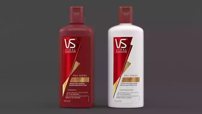 Vidal Sassoon Shampoo and Conditioner 3D model
