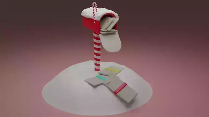 Christmas Mailbox with letters