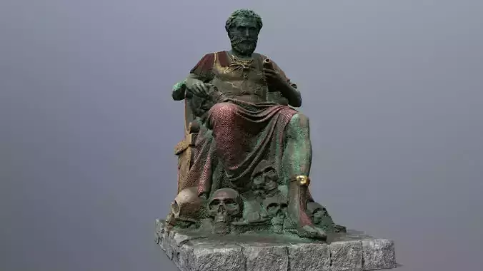 statue 1 Low-poly 3D model