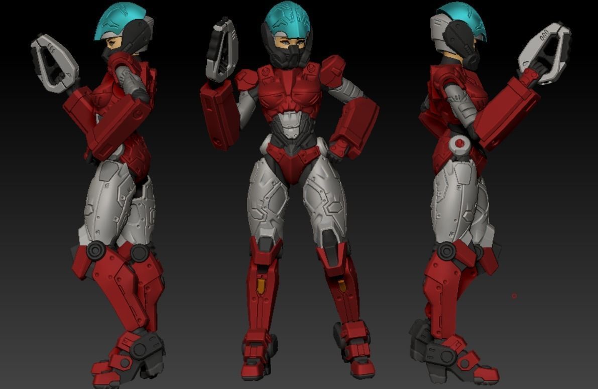 Scifi Ride Bike Mech 32mm 3D print model_12