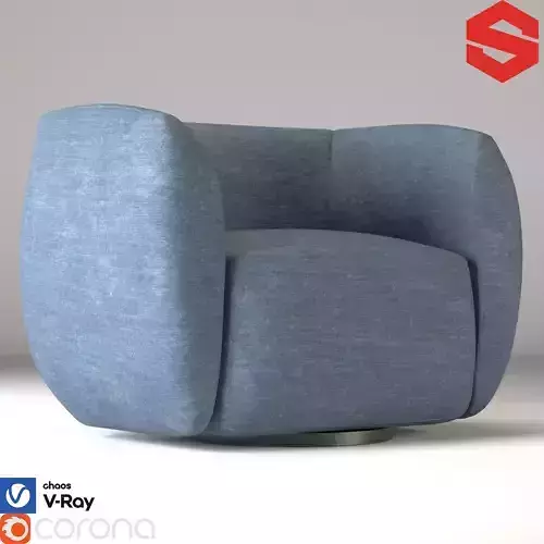 Council Swivel Lounge Chair Free 3D model